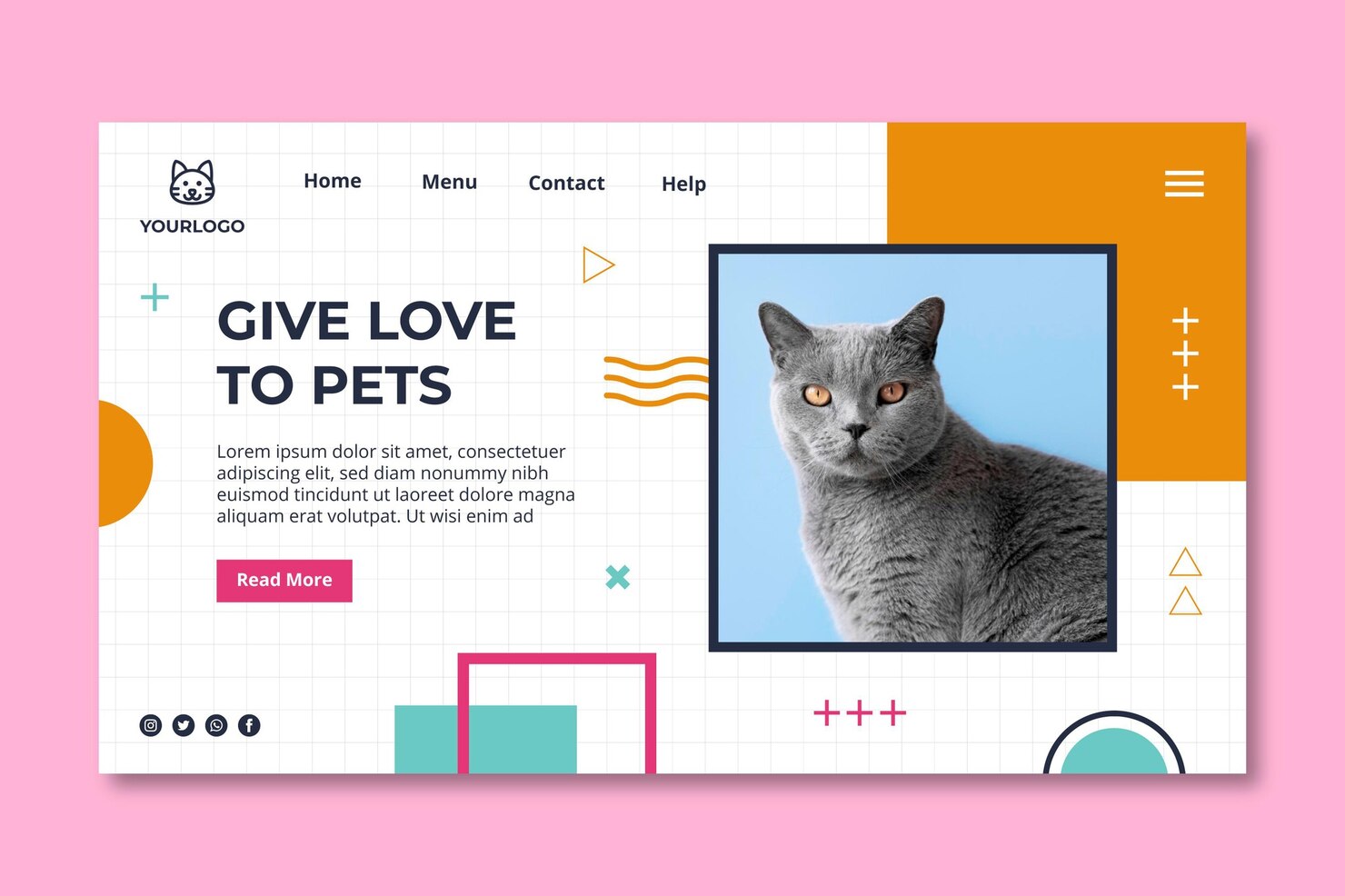 Website designed for animal rescue and shelter
