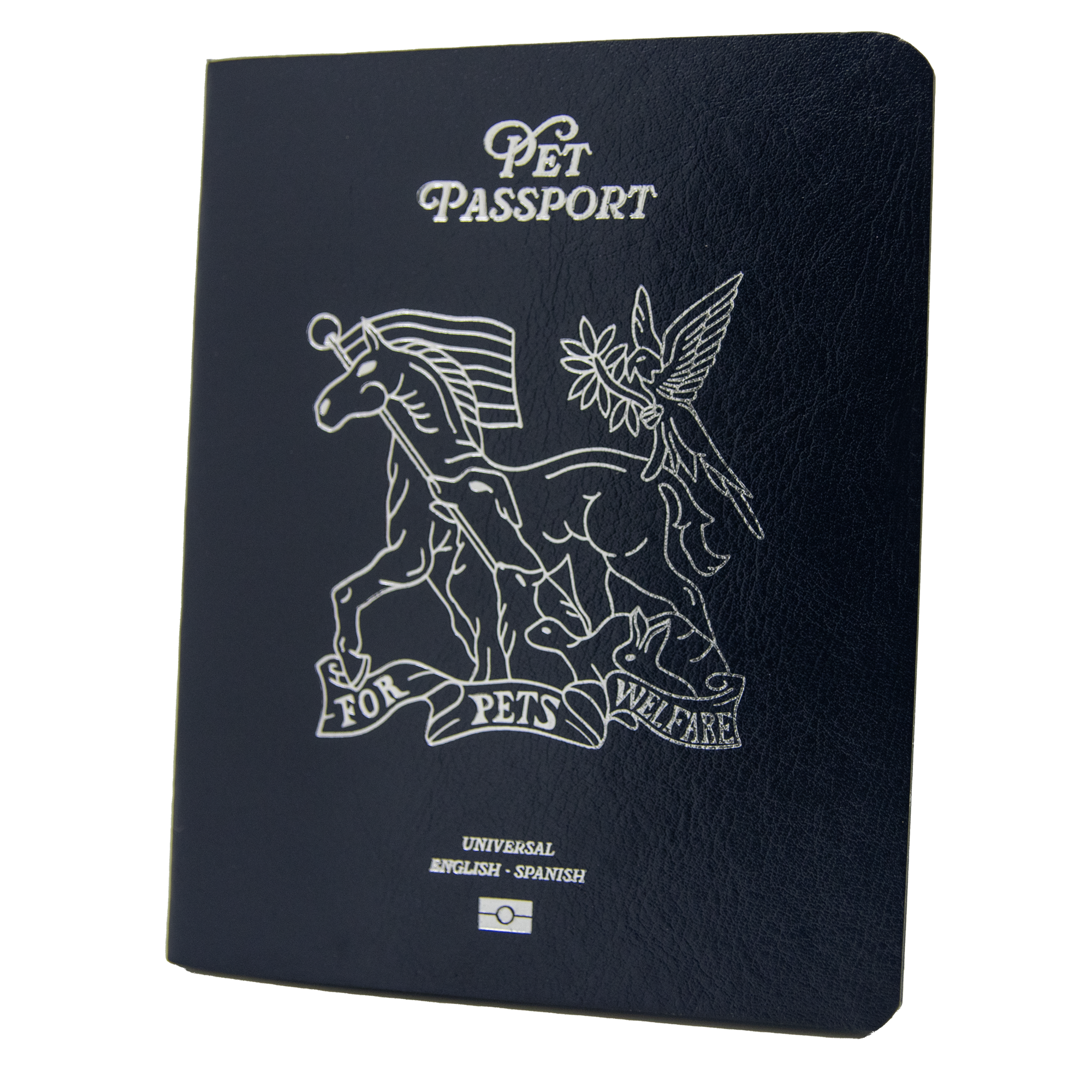 Pet Passport English Spanish Midnight Cover