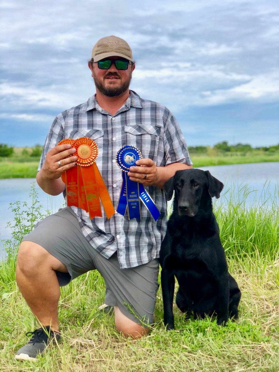 HRCH Red Squad's All Lit Up Again "Flash" MH QA2 | Black Labrador Retriver