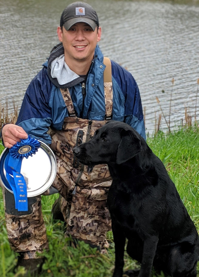 HRCH Cascade Ranges High Hunts Low MH QAA | Black Labrador Retriver