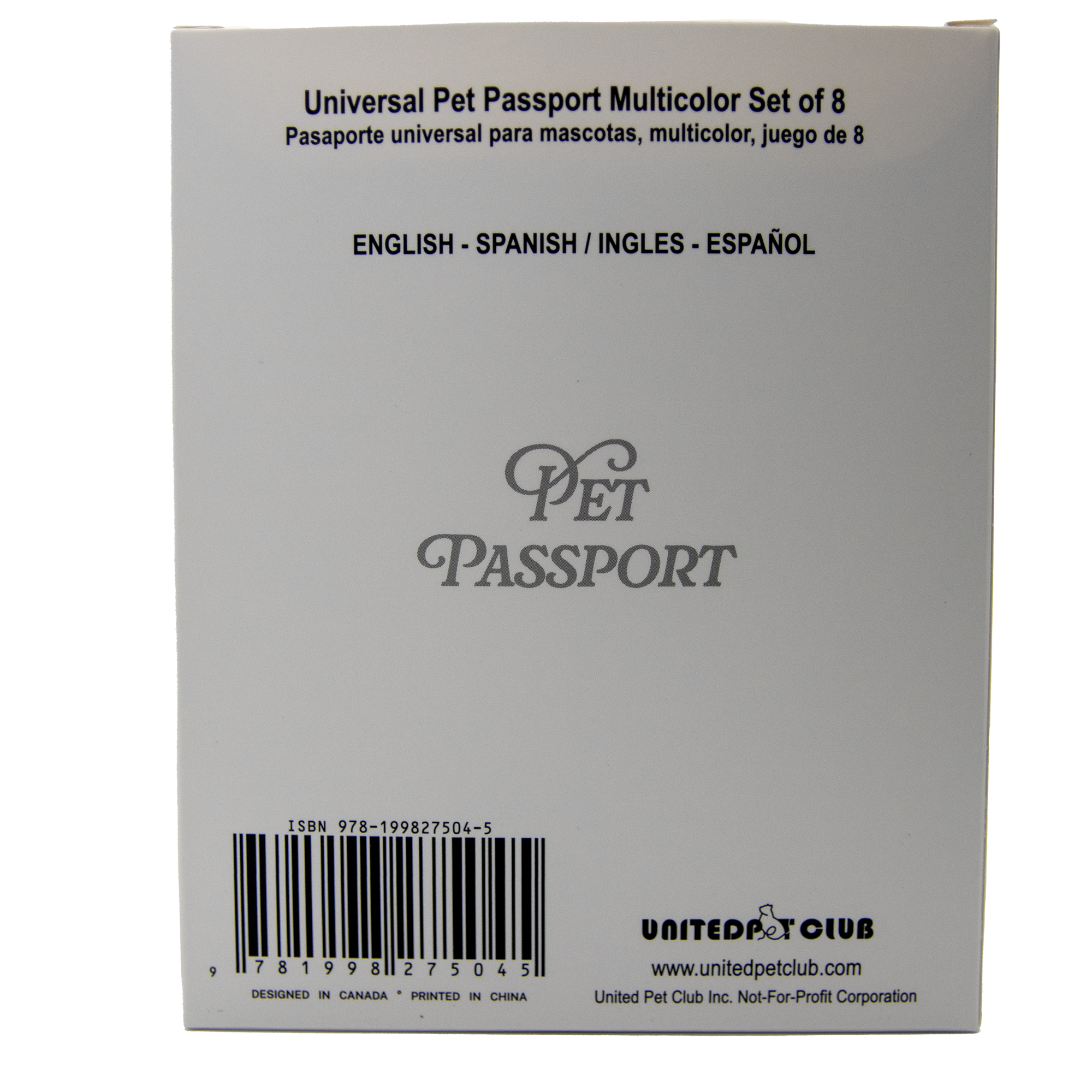 Pet Passport English Spanish Box of 8