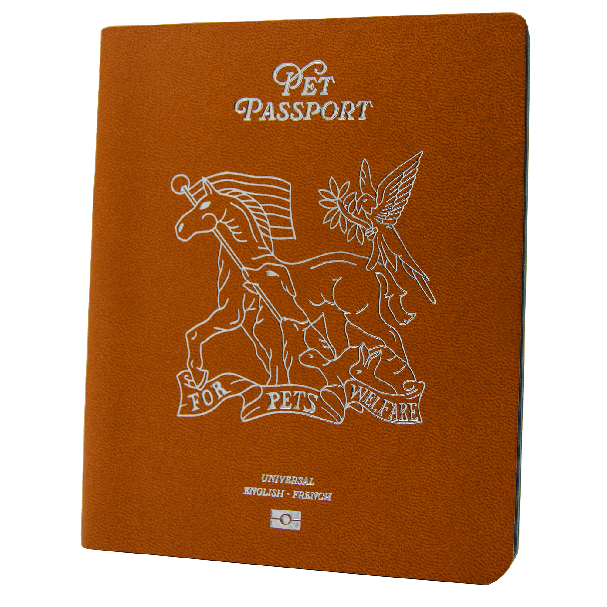 Pet Passport English French Orange Cover