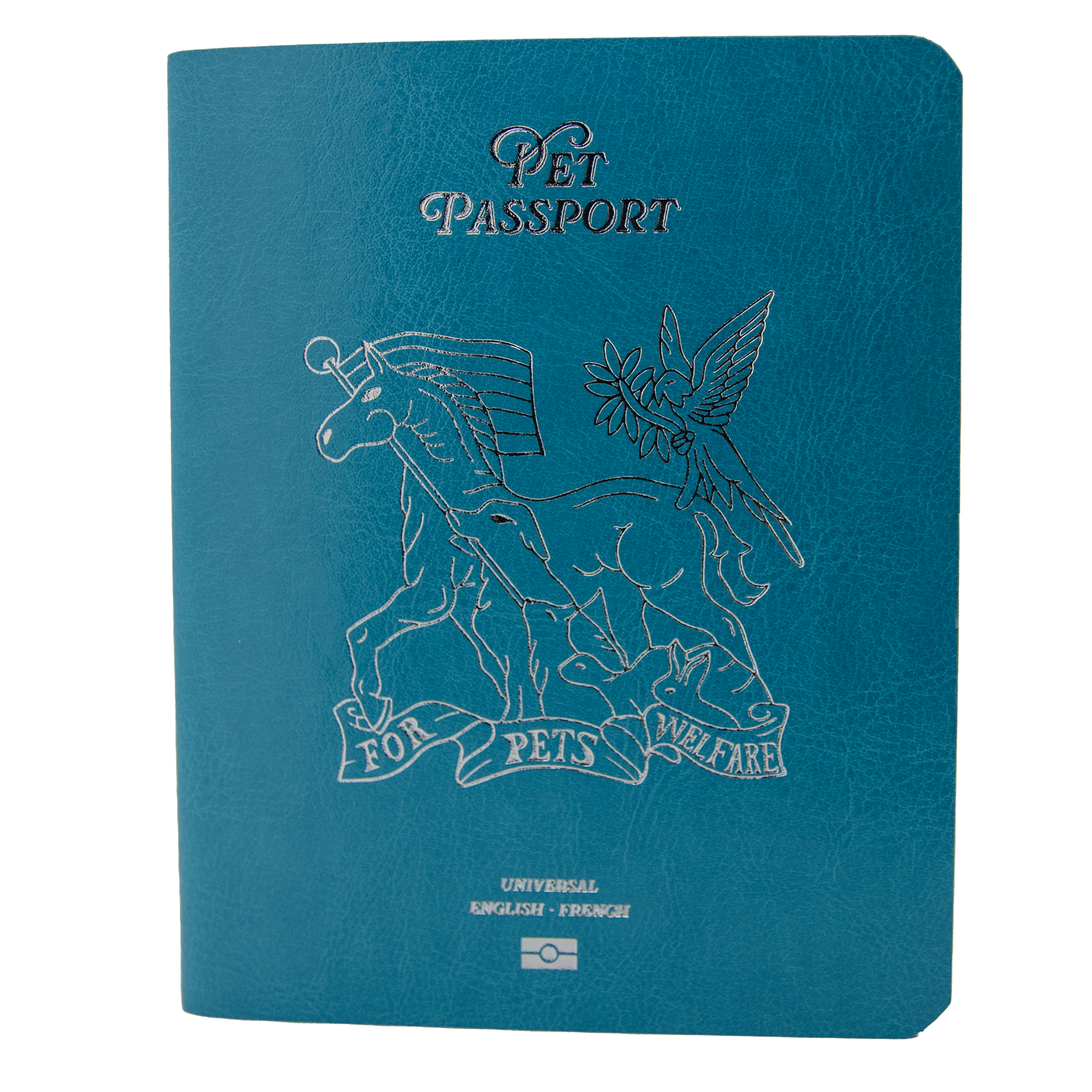 Pet Passport English French Blue Cover