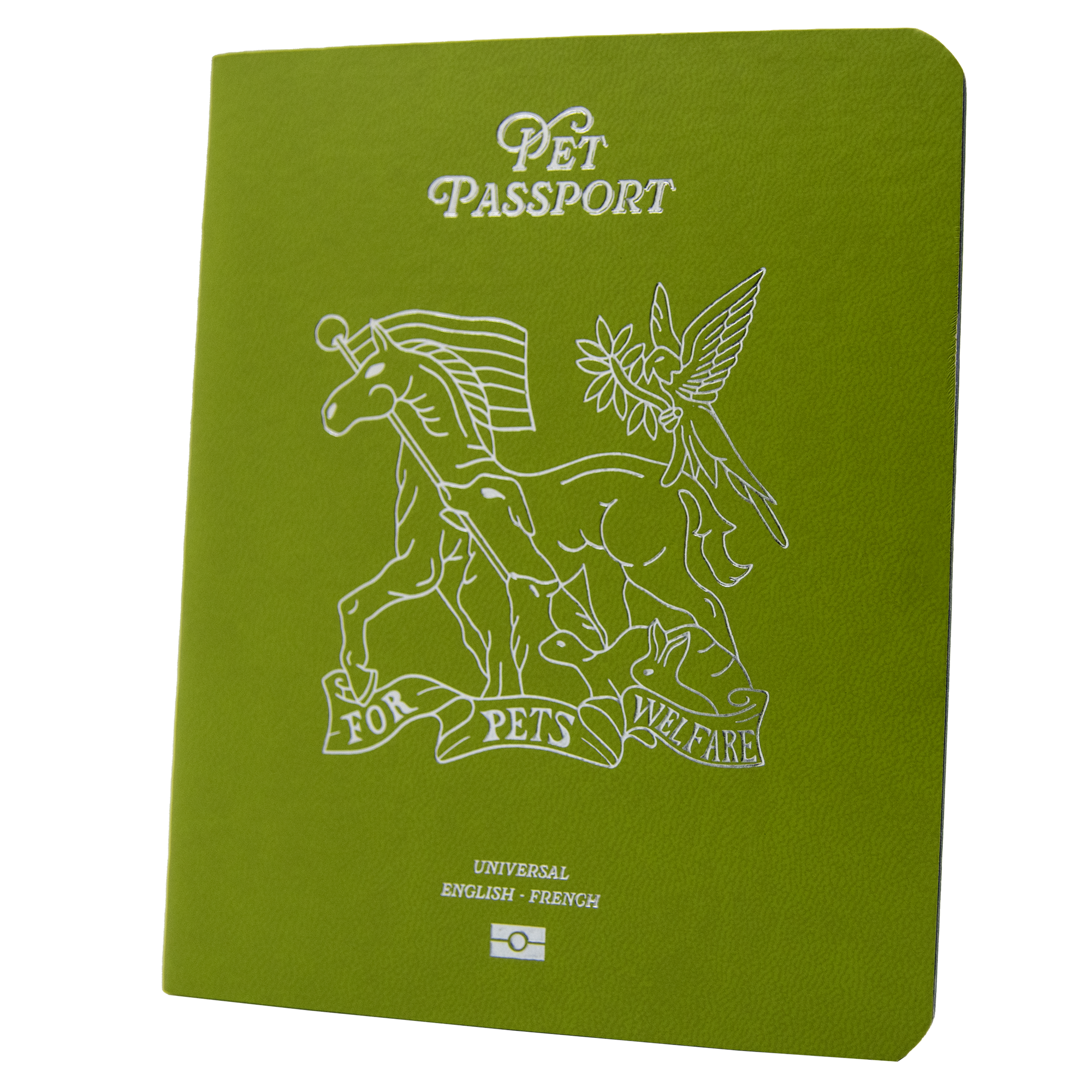 Pet Passport English French Lime Cover