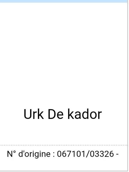 URK de kador | Brittany 