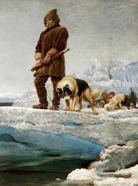 The Last of the Crew (1883) Briton Riviere | Siberian Husky 