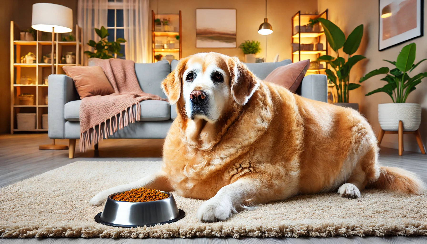 obese dog