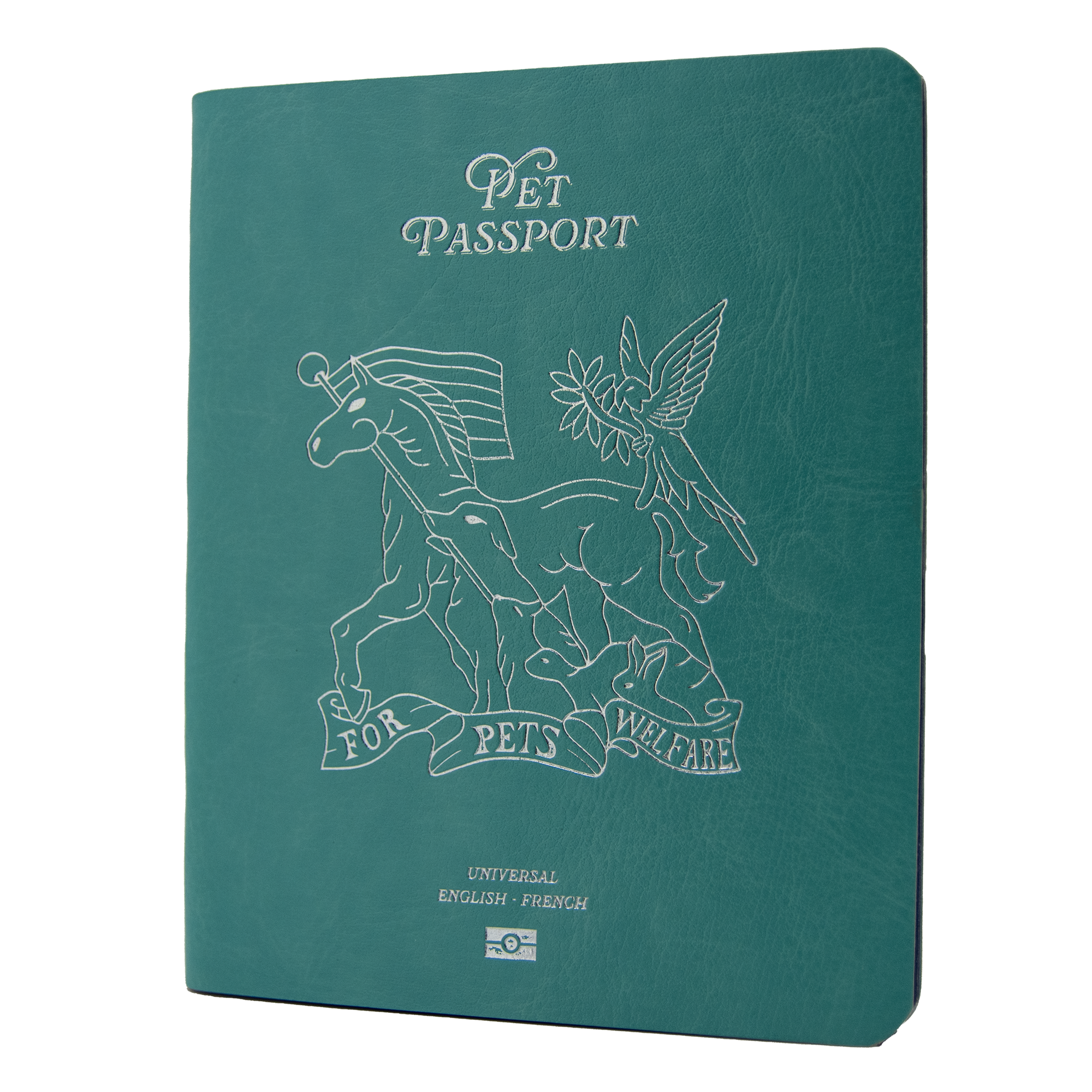 Pet Passport English French Aquamarine cover